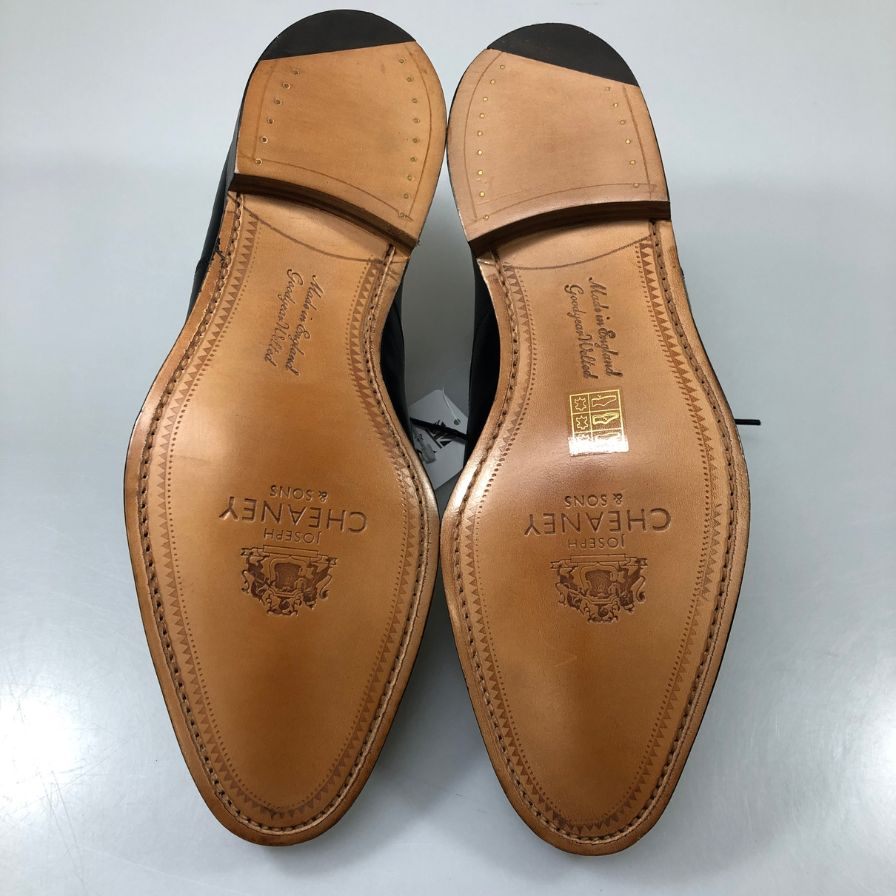 ジョセフチーニー レザーシューズ ライム ストレートチップ カーフ ブラック サイズUK6.5 メンズ JOSEPH CHEANEY LIME ビジネスシューズ 約25.5cm【LA】【中古】
