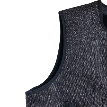 極美品◆アナトミカ ビーチクロスベスト ウール65% コットン35% ブラウン サイズ44 メンズ ANATOMICA 【AFB44】