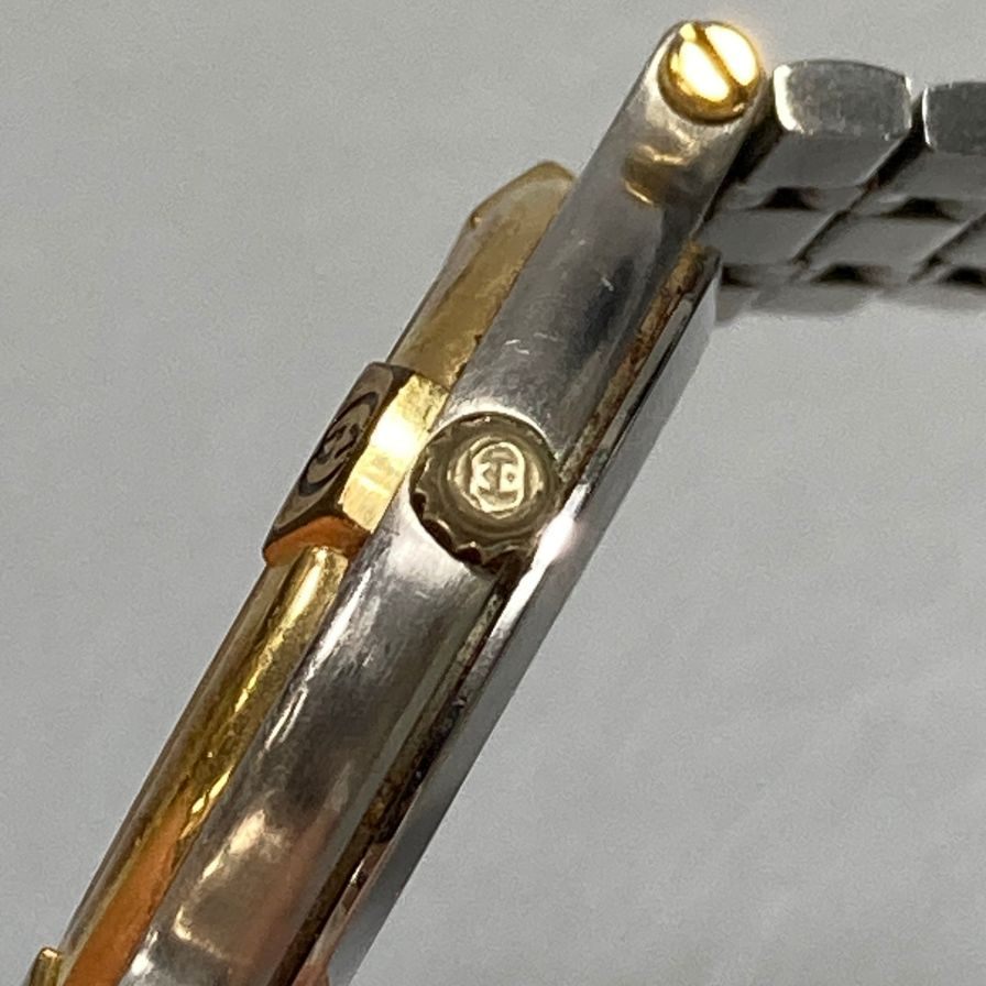 グッチ 9000M 077-700 腕時計 不動 黒文字盤 自動巻き GUCCI【AFI5】【中古】