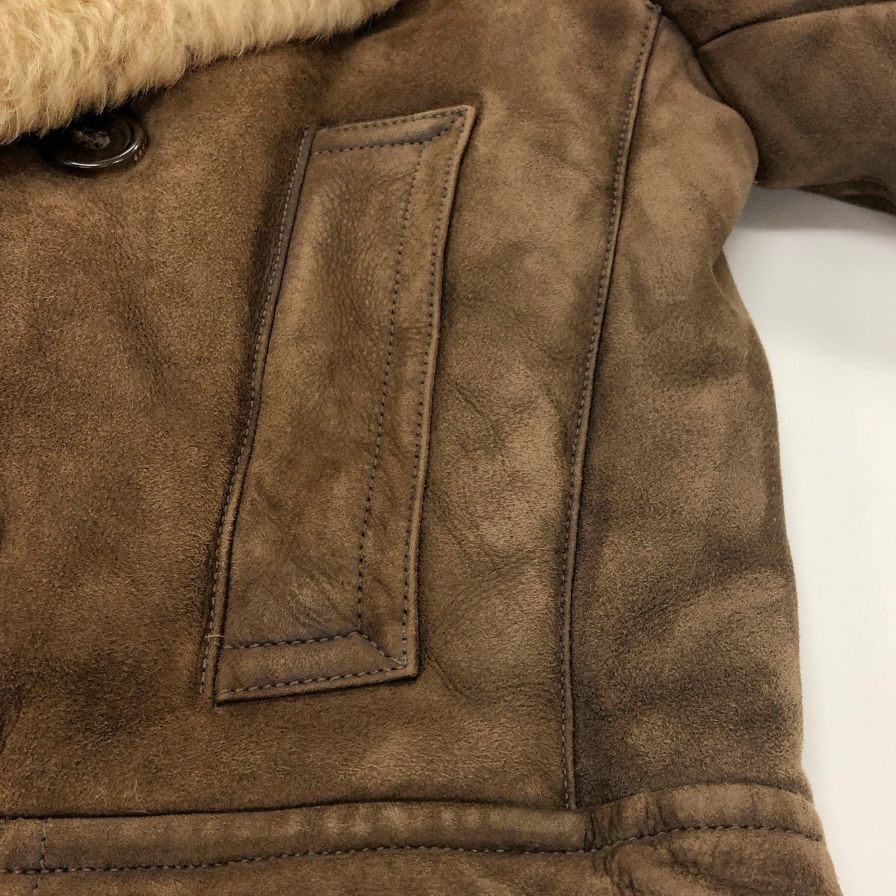 義志　ムートンコート 美品◇グッチ ムートンコート 11AW 羊毛皮 スウェード ボア