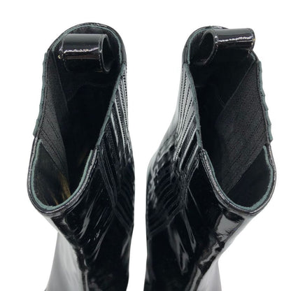 アレクサンドル ボーティエ ヒールブーツ パテントレザー ラインストーン ブラック レディース サイズ36 Alexandre Vauthier 約22.5cm【AFC47】
