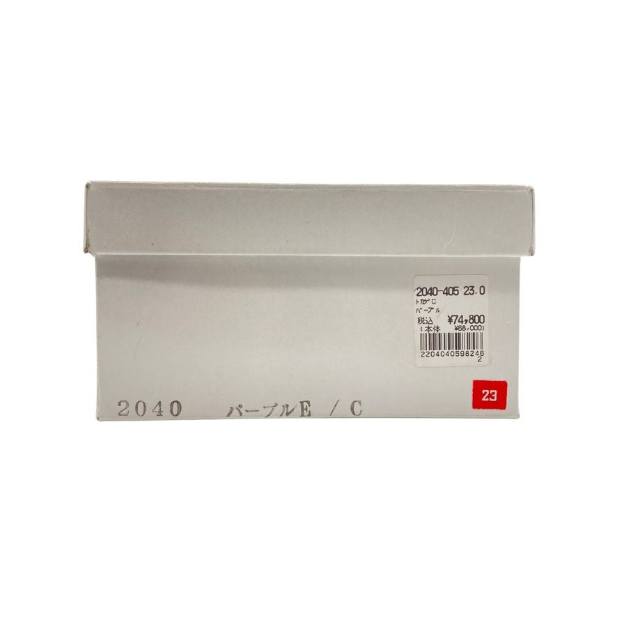 新宿屋 レザーサンダル  レザー×リザード 2040-405 パープル 23.0cm レディース shinjukuya 約23.0cm【7-6】
