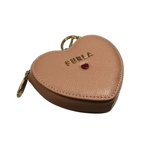 フルラ コインケース ハート モチーフ レザー 刻印 ピンク FURLA【AFI27】【中古】