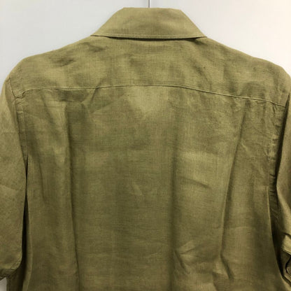 極美品◆オリアン 半袖シャツ カーキ メンズ サイズL ORIAN 【AFB37】