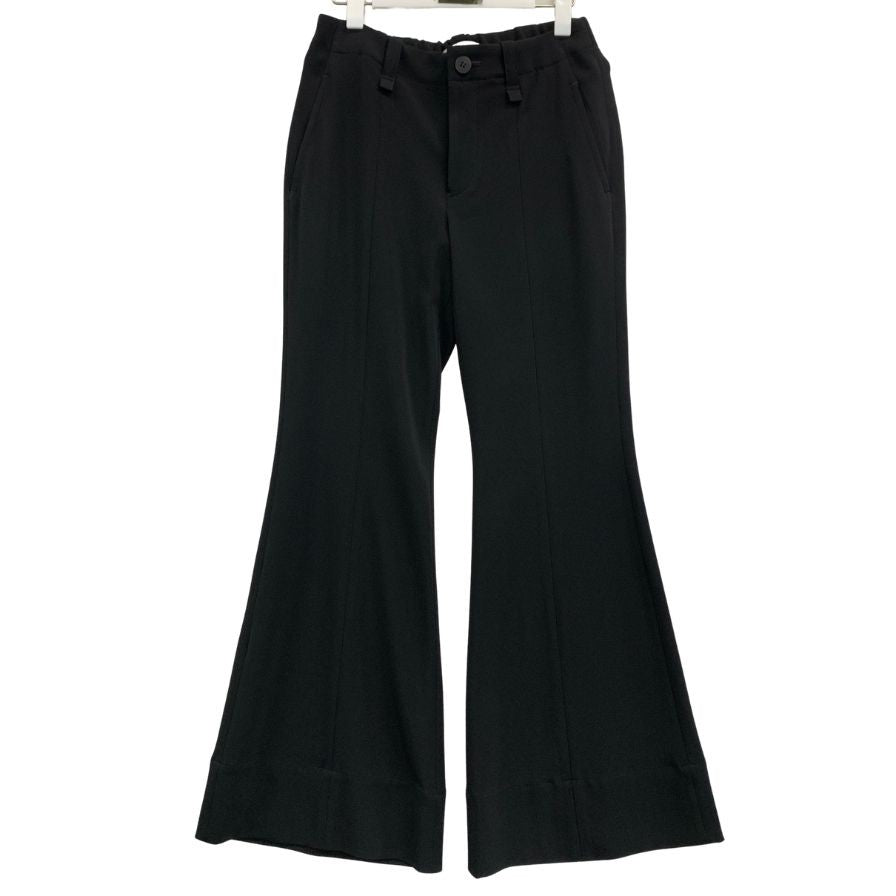 イッセイミヤケ SQUARE ONE PANTS SOLID IM33FF071 ブラック サイズ2 レディース ISSEY MIYAKE 【AFB44】