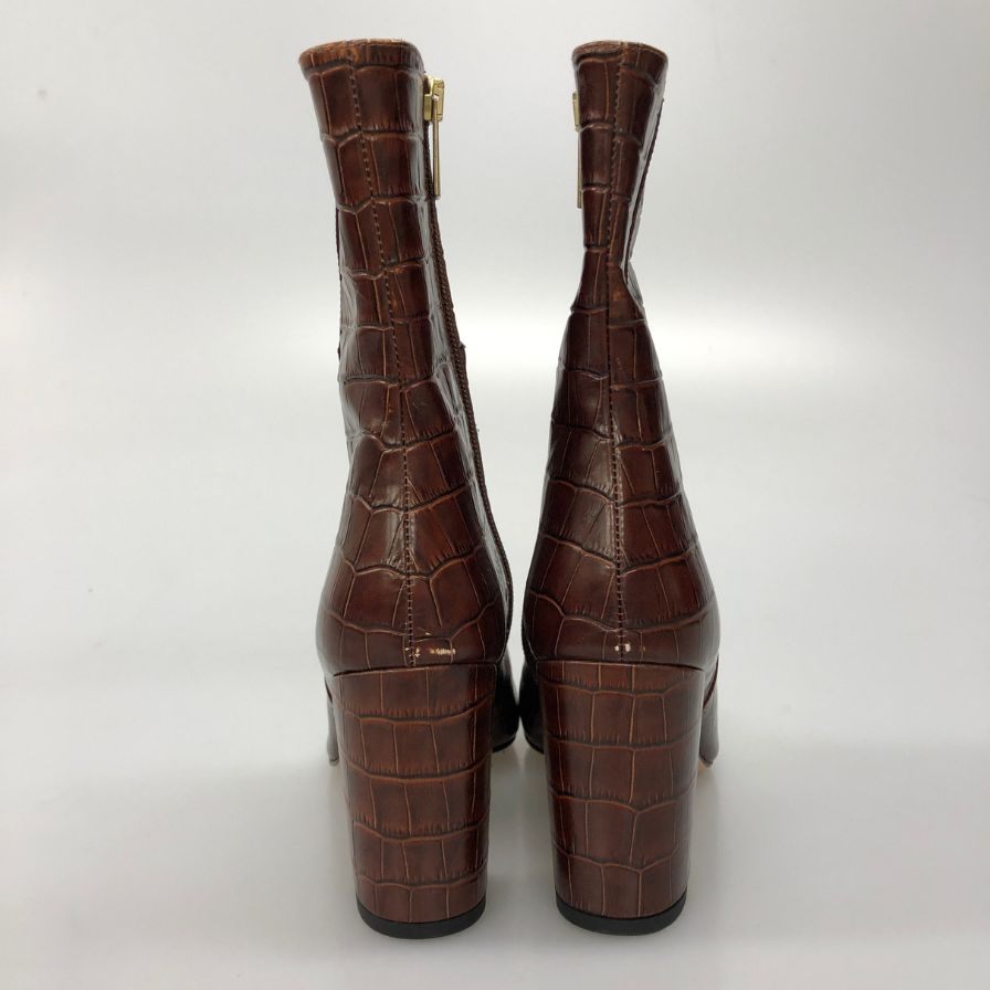 ペリーコ ブーツ クロコ型押し ブラウン系 レディース サイズ37 PELLICO 約23.5cm【AFC2】