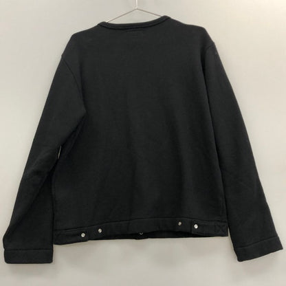 美品◆アニエスベー ジャケット ET84M001 ブルゾン ボタン 裏起毛 メンズ ブラック サイズ3  agnès b 【AFB39】