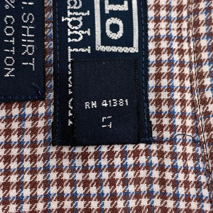 美品◆ポロ バイ ラルフローレン ワークシャツ ダブルポケット チェック メンズ サイズL POLO BY RALPH LAUREN 【AFB10】