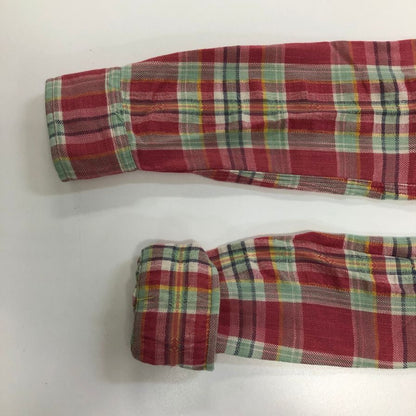 美品◆ポロ ラルフローレン 長袖シャツ チェック ピンク メンズ サイズM POLO RALPH LAUREN 【AFB6】