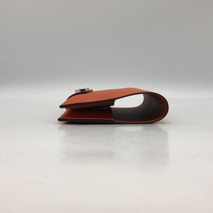 エルメス U刻印 Passport R.M.S パスポートケース ユニセックス  オレンジ HERMES【AFI14】【中古】