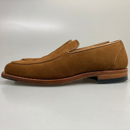 スコッチグレイン スリッポン 0127 スクエアトゥ スエード メンズ ブラウン サイズ25 SCOTCH GREAIN 約25.0cm【AFC53】