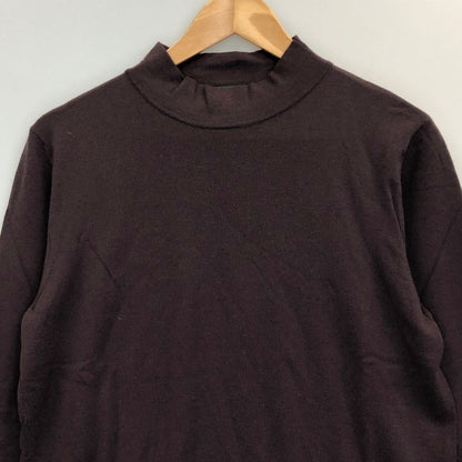 美品◆ザノーネ ウール  ハイネック シャツ メンズ サイズ 46 ブラウン系 ZANONE 【AFB1】
