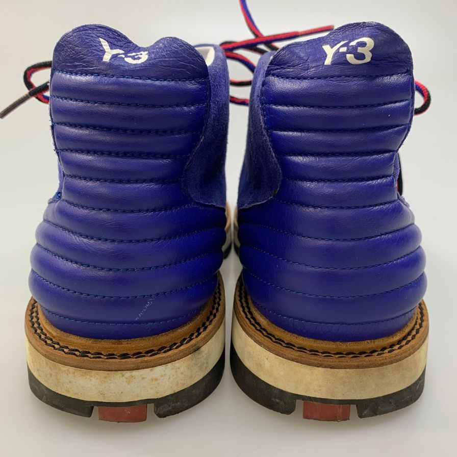 ヨウジヤマモト×アディダス Y-3 Drake High G63553 ブーツ ハイカットスニーカー スエード  メンズ ブルー サイズUK8D yohji yamamoto×adidas 約26.5cm【AFC47】