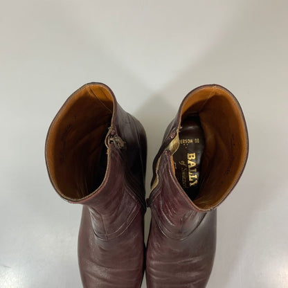 バリー レザーブーツ  505618 サイドジップ カーフ ブラウン サイズUK5.5E レディース BALLY 約24.5cm【YB2】