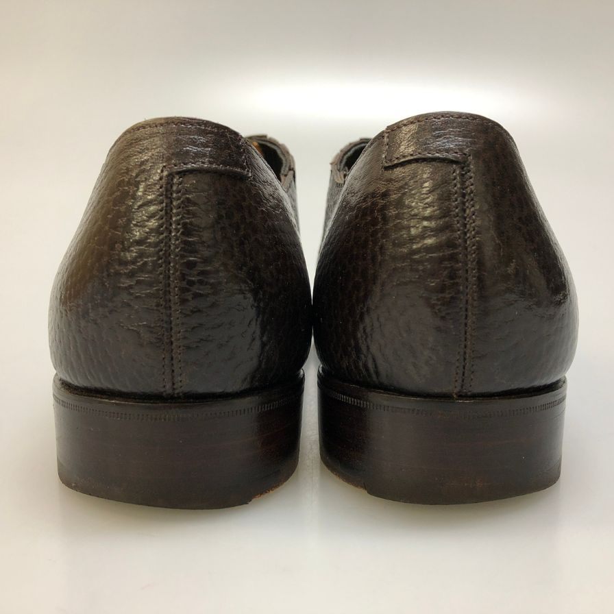 ガジアーノ&ガーリング レザーシューズ サイドエラスティック メンズ ブラウン サイズ8.5 GAZIANO&GIRLING 約27.0cm【AFC30】