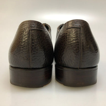 ガジアーノ&ガーリング レザーシューズ サイドエラスティック メンズ ブラウン サイズ8.5 GAZIANO&GIRLING 約27.0cm【AFC30】