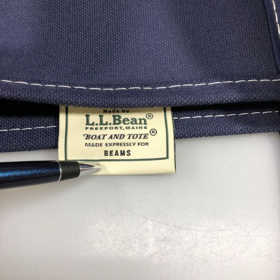 エルエルビーン×ビームス トートバッグ 304144 USA製 ネイビー L.L.Bean【AFE11】