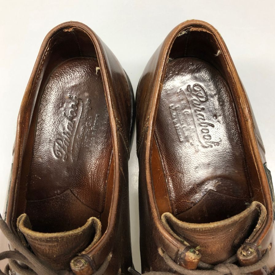 パラブーツ レザーシューズ チロリアンシューズ ミカエル デカタグ ブラウン メンズ サイズ表記無し PARABOOT 約不明cm【AFC3】