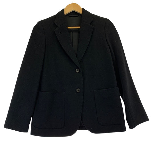 美品◆マーガレットハウエル テーラードジャケット 2B ウール ブラック レディース サイズ1 MARGARET HOWELL 【AFB16】