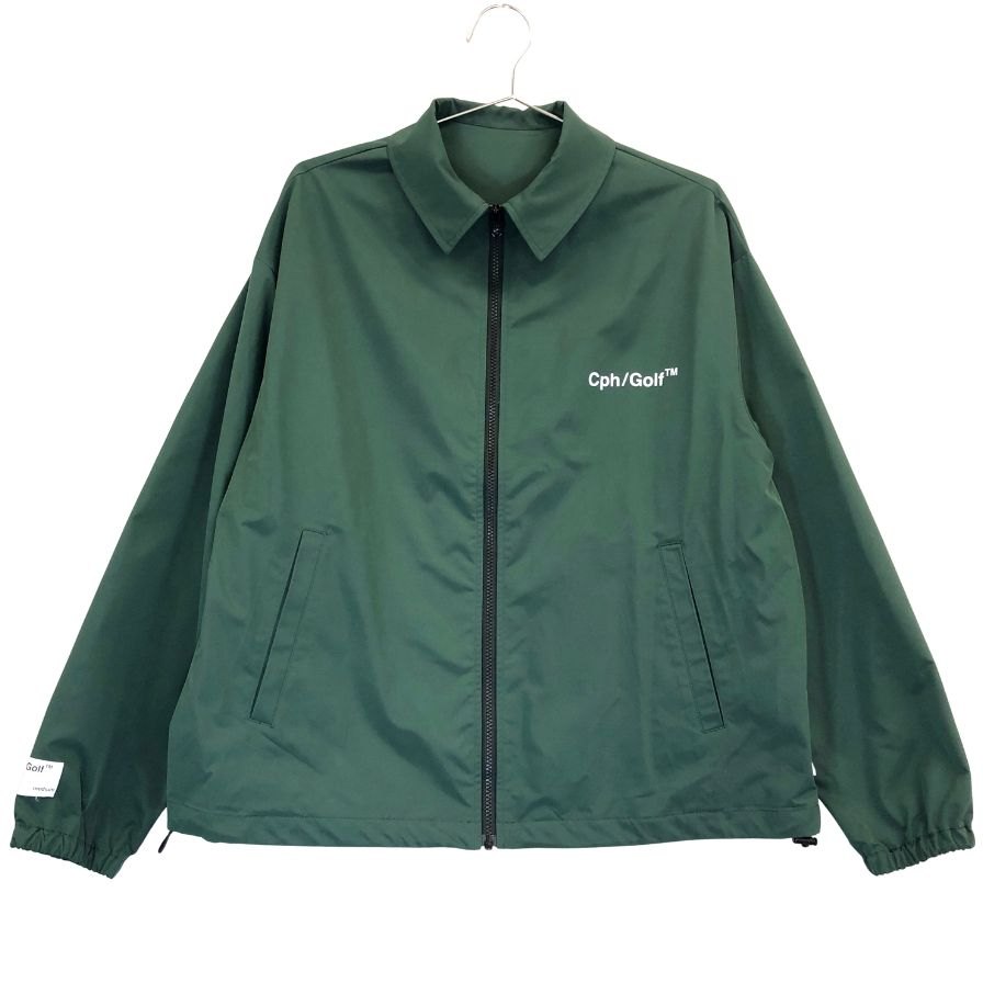 美品◆キャプテンズヘルムゴルフ コーチジャケット グリーン メンズ サイズM Cph/Golf 【AFB1】