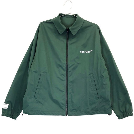 美品◆キャプテンズヘルムゴルフ コーチジャケット グリーン メンズ サイズM Cph/Golf 【AFB1】