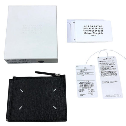 メゾンマルジェラ マネークリップ レザー 二つ折り財布 4ステッチ 小銭入れ 札 SA1UI0018 ブラック Maison Margiela【AFI11】