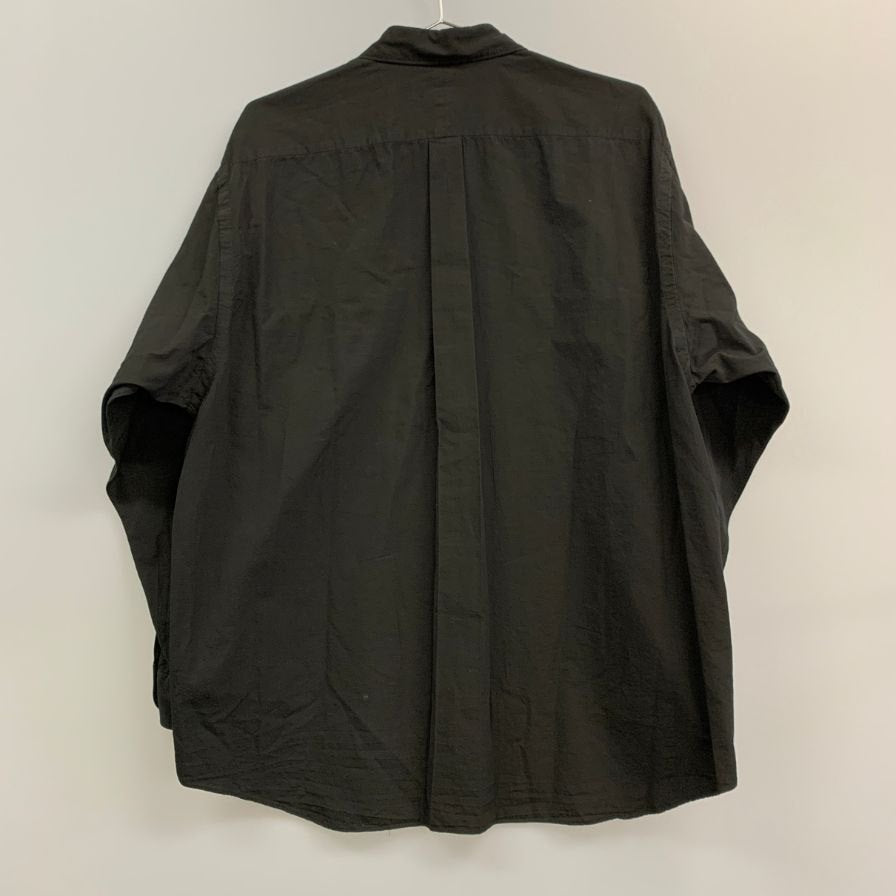 美品◆コモリ コモリシャツ ブラック メンズ サイズ2 E03-02008 COMOLI 【AFB47】