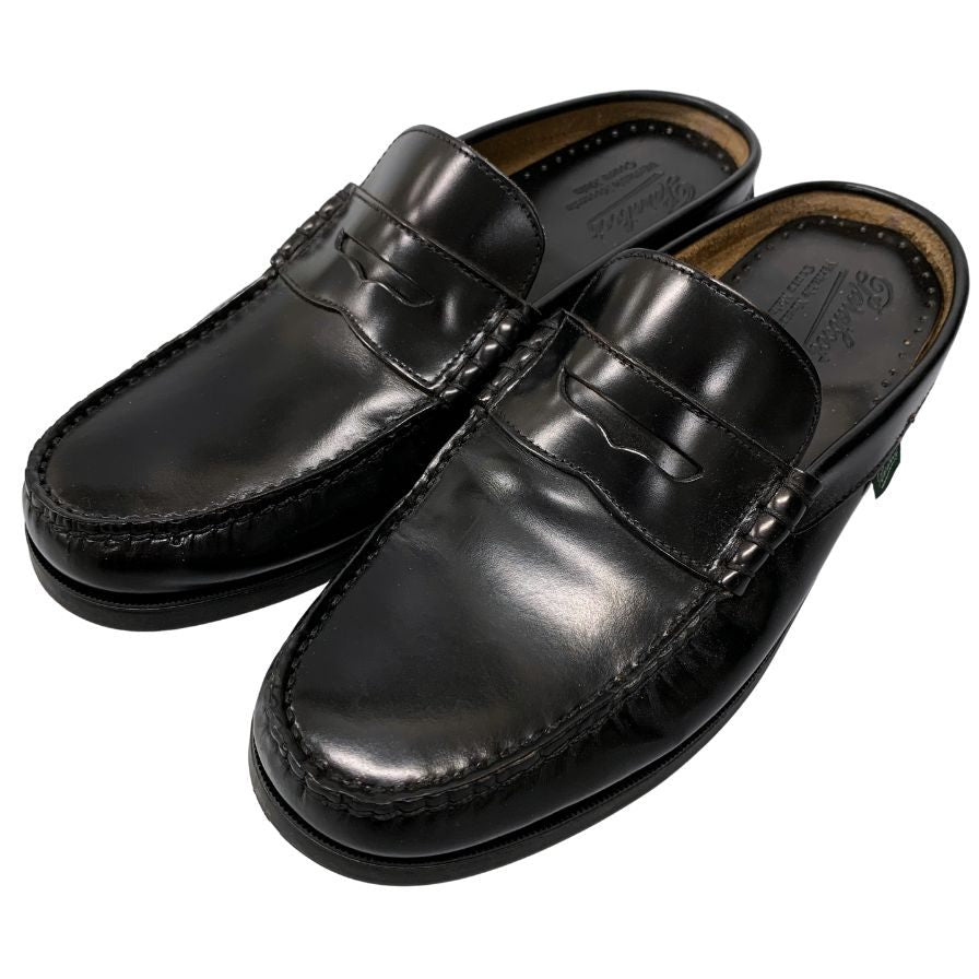 パラブーツ ローファー スリッポン ブラック サイズ8 メンズ 革靴 Paraboot スリッポン 約26.5cm【LA】【中古】