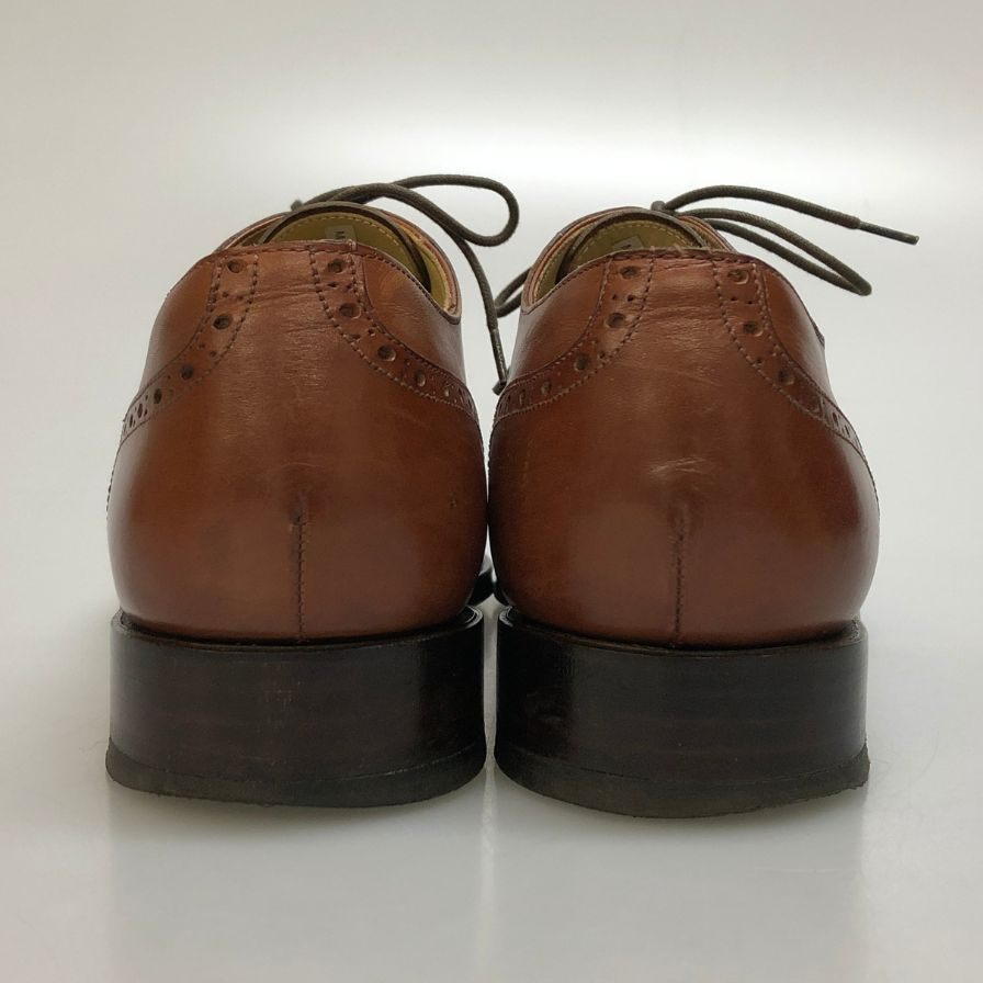 フウガシン レザーシューズ FDM4102 ウイングチップ ブラウン サイズUS8.5 FUGASHIN 約26.5cm【AFC44】