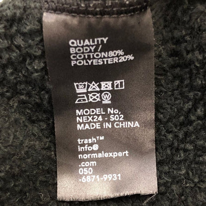 中古◆ノーマルエキスパート コットンジャージ メンズ ブラック サイズ不明 NORMAL EXPERT 【AFA10】