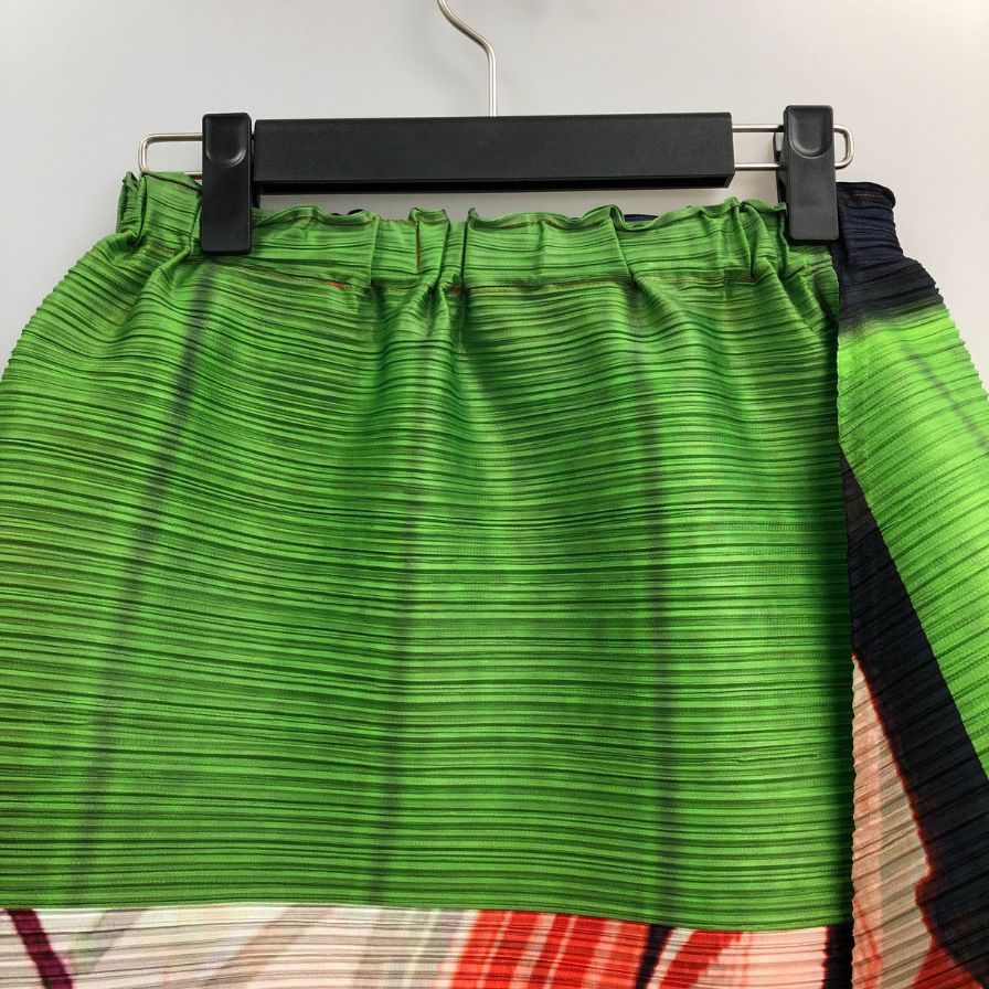 プリーツプリーズ イッセイミヤケ スカート ポリエステル 総柄 サイズ3 PP61JG675 PLEATS PLEASE【AFB4】