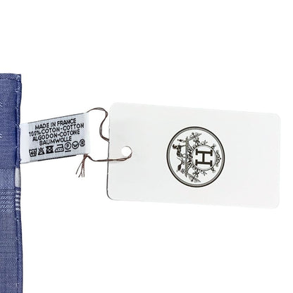 エルメス ハンカチ コットン100% ブルー系 レディース HERMES