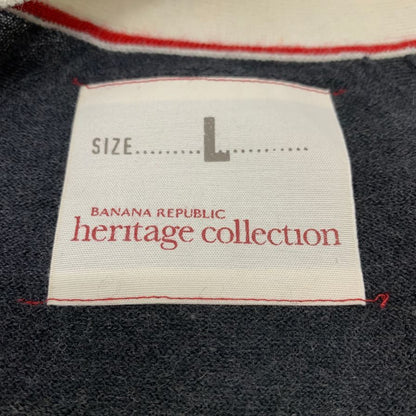 美品◆バナナリパブリック ヘリテージ コレクション カーディガン メンズ ブラック系 サイズL BANANA REPUBLIC heritage collection 【AFB16】