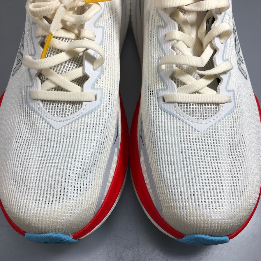 ホカオネオネ ランニングシューズ マッハ X3 ホワイト メンズ 26.5㎝ HOKA ONE ONE【AFC29】【中古】
