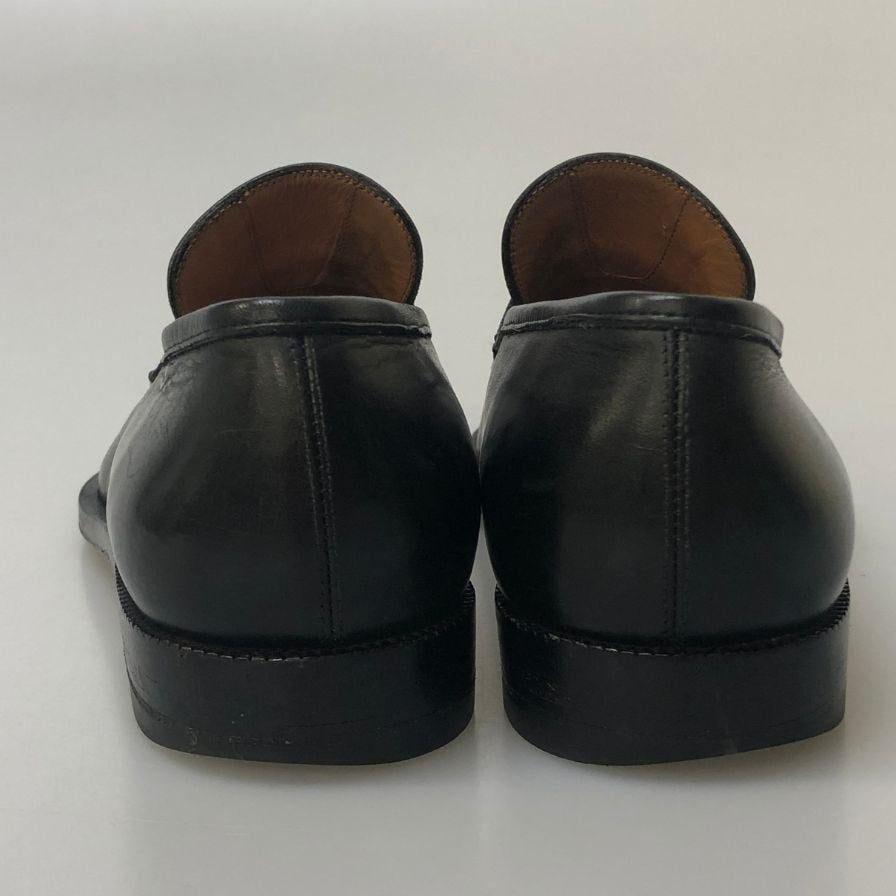 サルバトーレ フェラガモ スリッポン キャップトゥ ブラック サイズ26R メンズ Salvatore Ferragamo 約26.0cm【AFC28】