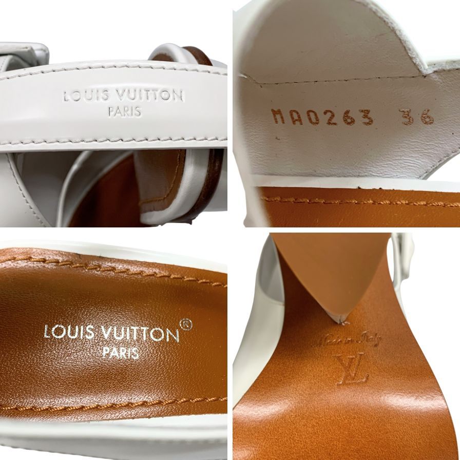 ルイヴィトン 23SS ヒールサンダル トリニティライン 1AC8UZ サイズ36 LOUIS VUITTON 約22.5cm【AFC30】