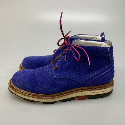ヨウジヤマモト×アディダス Y-3 Drake High G63553 ブーツ ハイカットスニーカー スエード  メンズ ブルー サイズUK8D yohji yamamoto×adidas 約26.5cm【AFC47】