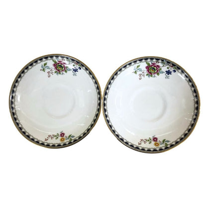 ウェッジウッド カップ & ソーサー 2個セット 花柄 WEDGWOOD【AFI19】【中古】