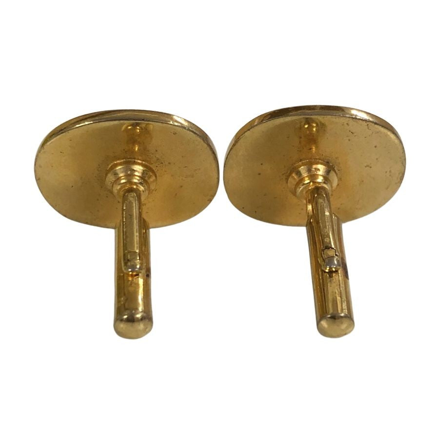 カルティエ カフス 3点セット ゴールド×ブラウン メンズ cartier