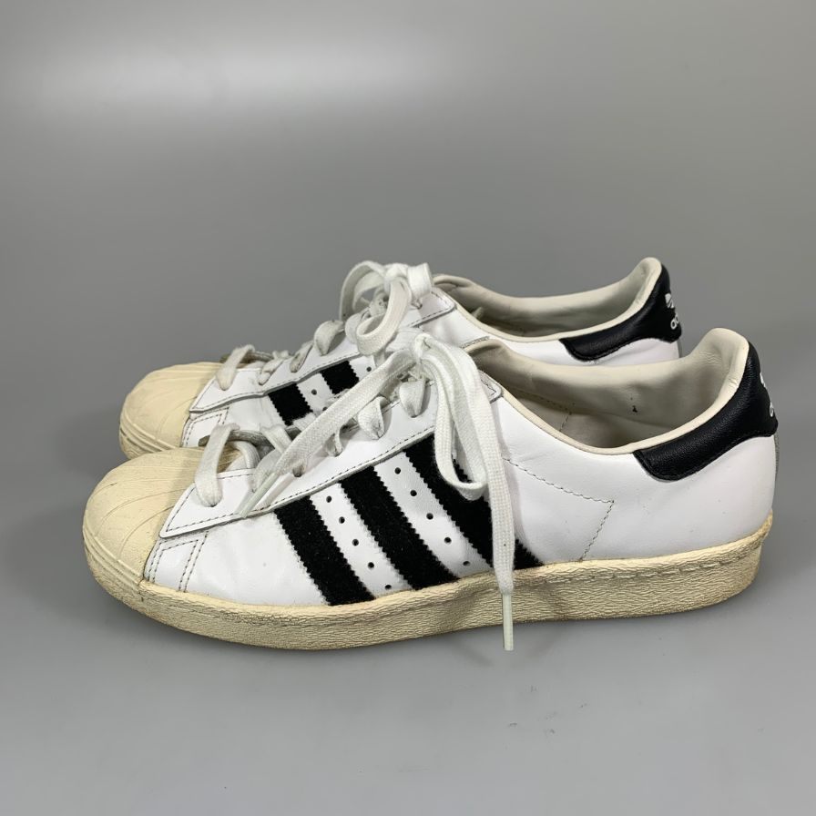 アディダス G61070 スーパースター スニーカー ホワイト×ブラック サイズ26㎝ adidas 約26.0cm【YB3】