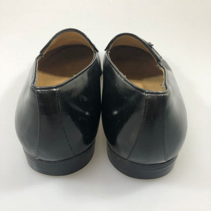 フェラガモ タッセルローファー パイソン ブラック メンズ サイズ6.5 Salvatore Ferragamo 約25.0cm【AFC33】