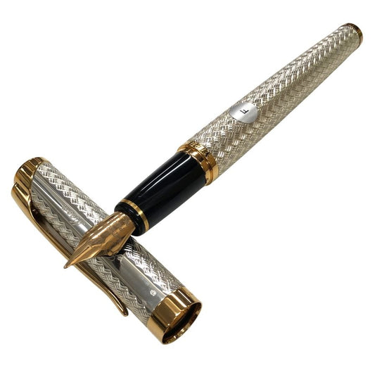 ウォーターマン 万年筆 シルバー×ゴールド ペン先18K750 F字 WATERMAN【AFI18-2】