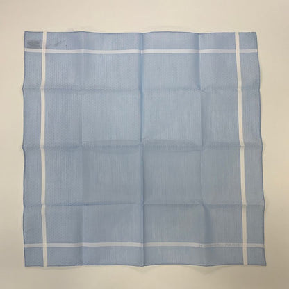 エルメス ハンカチ コットン100% ブルー系 レディース HERMES【AFI7】【中古】