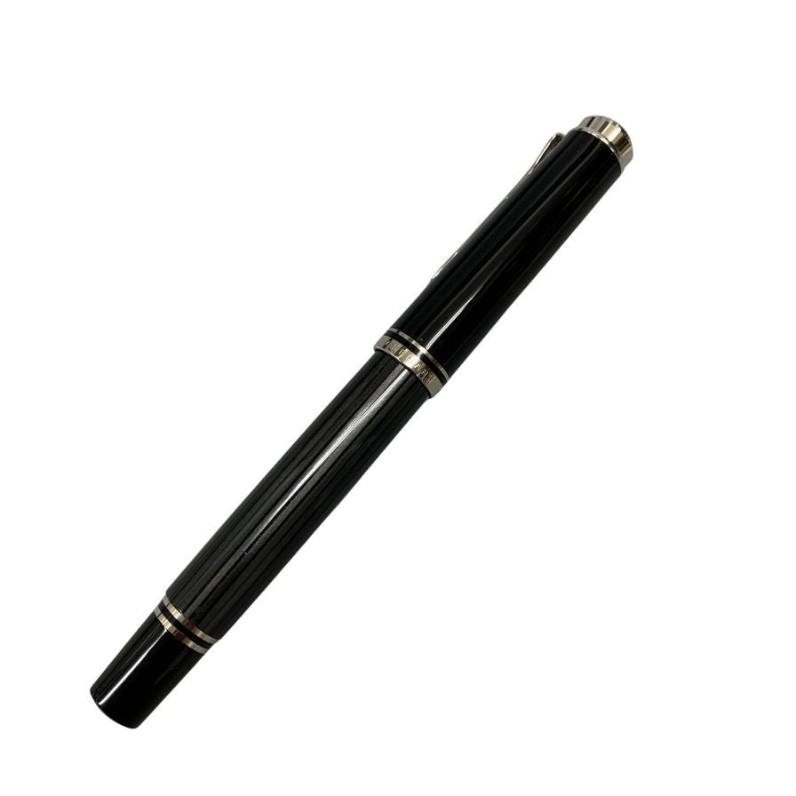 極美品◆ペリカン 万年筆 スーベレーン ペン先14C-585 ブラック×ゴールド Pelikan Souveran【AFI18】