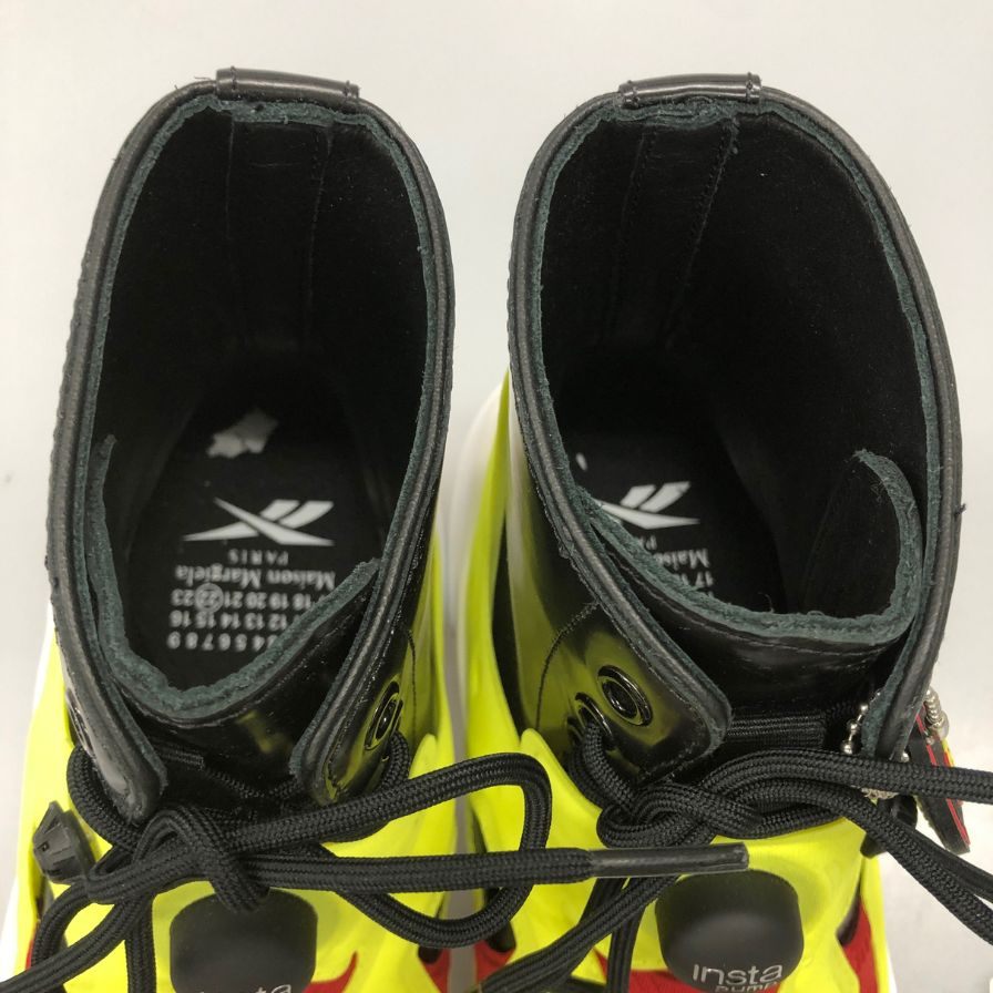 メゾンマルジェラ リーボック スニーカー Tabi Instapump Fury Hi S34WU0024 イエロー系 レディース サイズ41 Maison Margiela Reebok 約26.0cm【AFD7】
