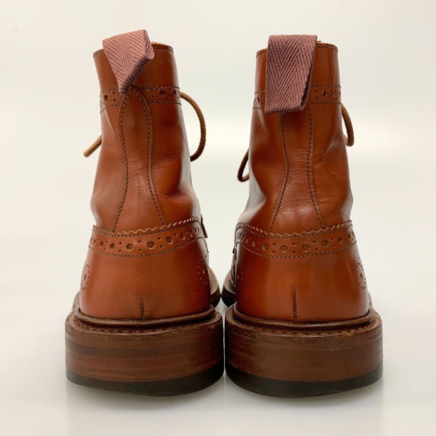 トリッカーズ ポールスミス カントリーブーツ M6178 レザー メンズ サイズ7 ライトブラウン Tricker's Paul Smith ブーツ 約25.5cm【LA】【中古】
