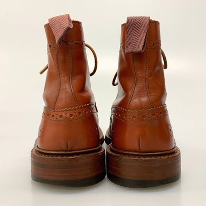 トリッカーズ ポールスミス カントリーブーツ M6178 レザー メンズ サイズ7 ライトブラウン Tricker's Paul Smith ブーツ 約25.5cm【LA】【中古】