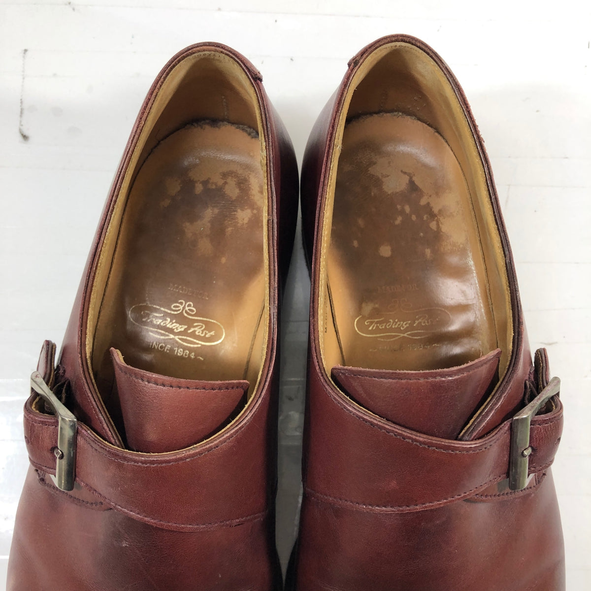 クロケット&ジョーンズ レザーシューズ GAYHURST シングルモンク カーフ バーガンディ メンズ サイズUK8.5E CROCKETT&JONES 約27.0cm【AFC3】