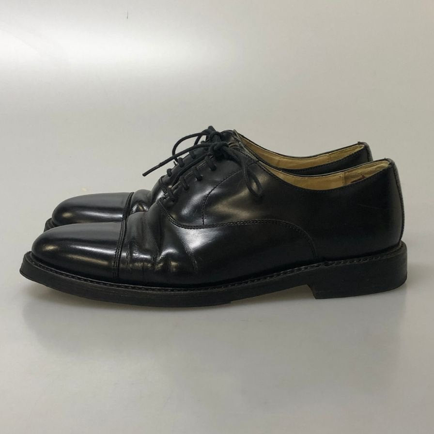 バーウィック ストレートチップ ボックスカーフ ブラック メンズ サイズ7.5 Berwick 約26.5cm【PTM2】