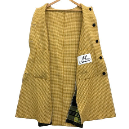 極美品◆マルニ ロングベスト リバーシブル ウール チェック マルチカラー レディース サイズ40 GLMA0050B0 MARNI 【AFA1】